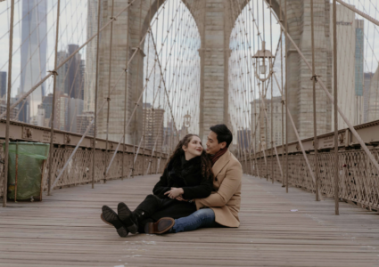 brooklyn bridge engagement pics
